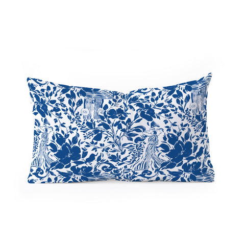 Marta Barragan Camarasa Chic Garden Walk Oblong Throw Pillow