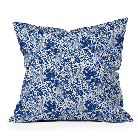 Marta Barragan Camarasa Chic Garden Walk Throw Pillow