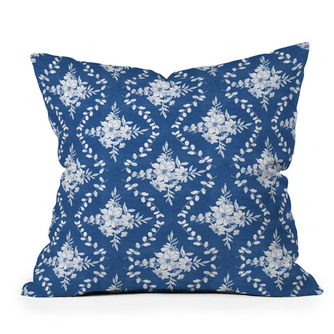 Marta Barragan Camarasa Chic Garden Whisper Throw Pillow