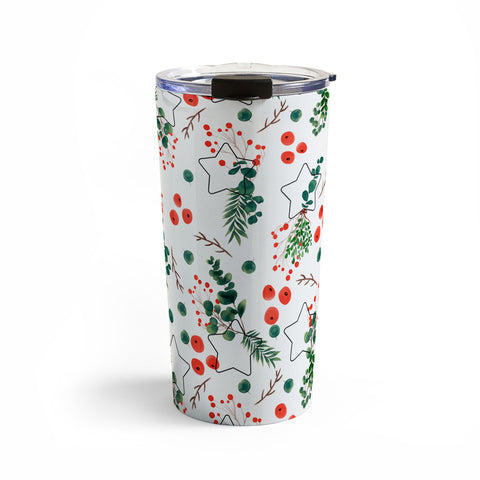 Marta Barragan Camarasa Christmas Botany 003 Travel Mug