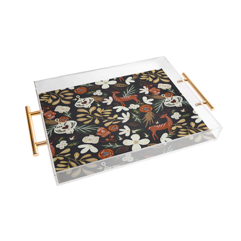 Marta Barragan Camarasa Christmas holiday night III Acrylic Tray