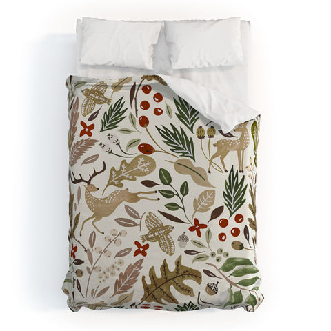 Marta Barragan Camarasa Christmas in the wild nature 2 Duvet Cover