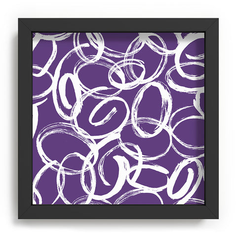 Marta Barragan Camarasa Circular Brushstrokes Abstract Recessed Framing Square