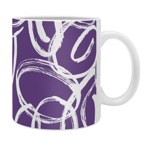 Marta Barragan Camarasa Circular Brushstrokes Abstract Coffee Mug