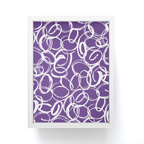 Marta Barragan Camarasa Circular Brushstrokes Abstract Framed Mini Art Print