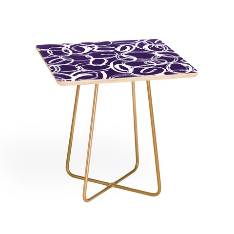 Marta Barragan Camarasa Circular Brushstrokes Abstract Side Table