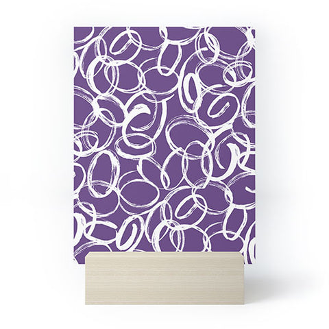 Marta Barragan Camarasa Circular Brushstrokes Abstract Mini Art Print