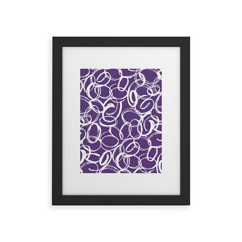 Marta Barragan Camarasa Circular Brushstrokes Abstract Framed Art Print