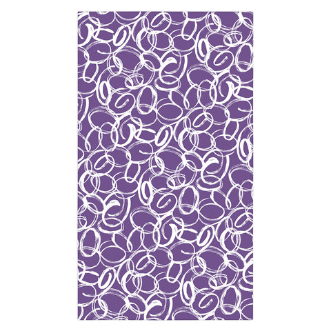 Marta Barragan Camarasa Circular Brushstrokes Abstract Tablecloth