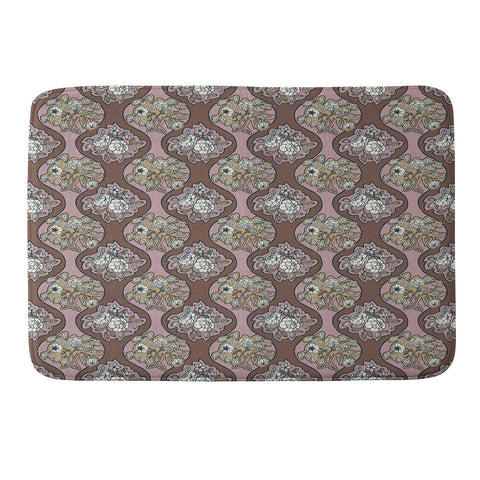 Marta Barragan Camarasa Classic Floral Arrangement Memory Foam Bath Mat