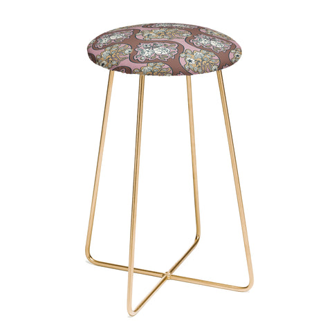 Marta Barragan Camarasa Classic Floral Arrangement Counter Stool