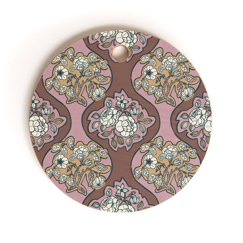Marta Barragan Camarasa Classic Floral Arrangement Cutting Board Round