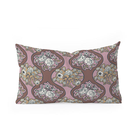 Marta Barragan Camarasa Classic Floral Arrangement Oblong Throw Pillow