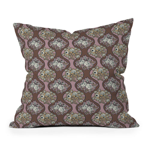 Marta Barragan Camarasa Classic Floral Arrangement Throw Pillow