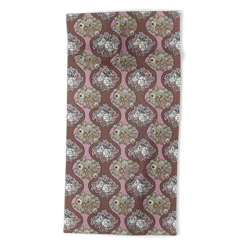 Marta Barragan Camarasa Classic Floral Arrangement Beach Towel