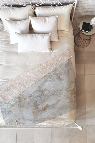 Marta Barragan Camarasa Classic Marble Fleece Throw Blanket