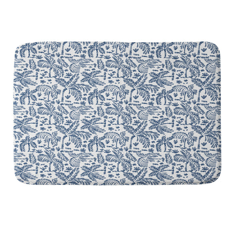 Marta Barragan Camarasa Coastal Jungle Charm Memory Foam Bath Mat