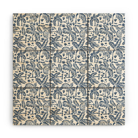 Marta Barragan Camarasa Coastal Jungle Charm Wood Wall Mural