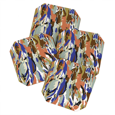 Marta Barragan Camarasa Color brushes composition Coaster Set