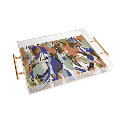 Marta Barragan Camarasa Color brushes composition Acrylic Tray