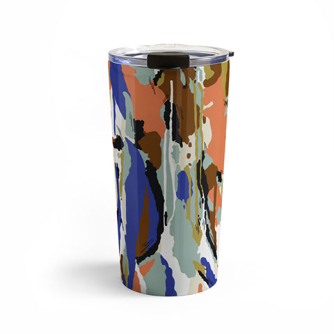 Marta Barragan Camarasa Color brushes composition Travel Mug