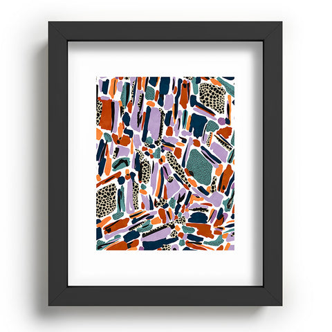 Marta Barragan Camarasa Colorful artistic abstract G90 Recessed Framing Rectangle