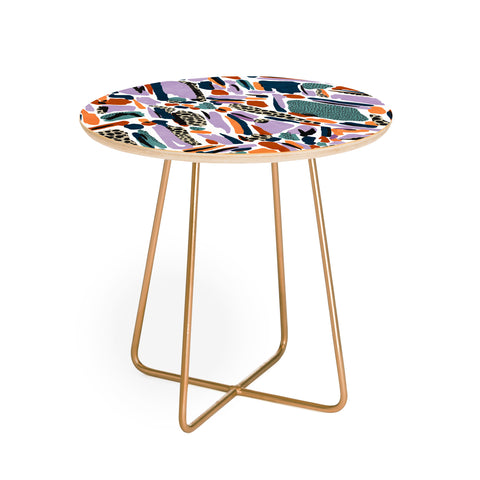 Marta Barragan Camarasa Colorful artistic abstract G90 Round Side Table