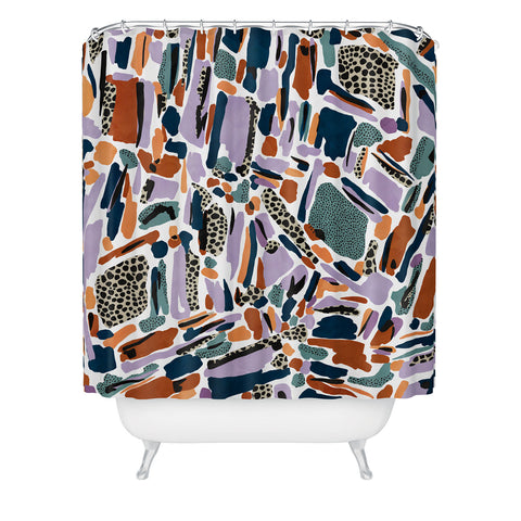 Marta Barragan Camarasa Colorful artistic abstract G90 Shower Curtain