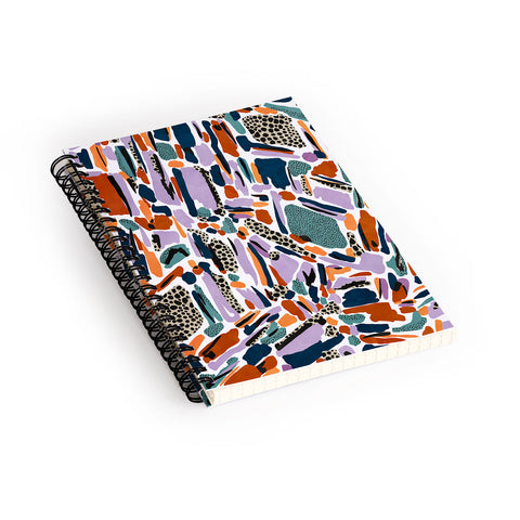 Marta Barragan Camarasa Colorful artistic abstract G90 Spiral Notebook
