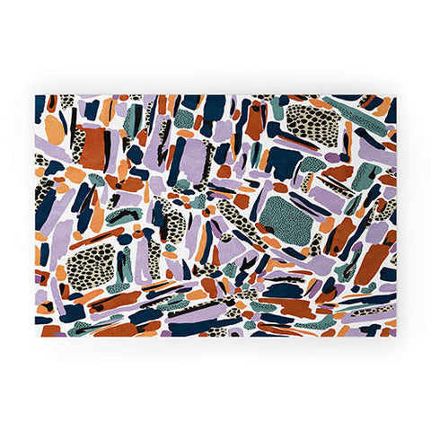 Marta Barragan Camarasa Colorful artistic abstract G90 Welcome Mat