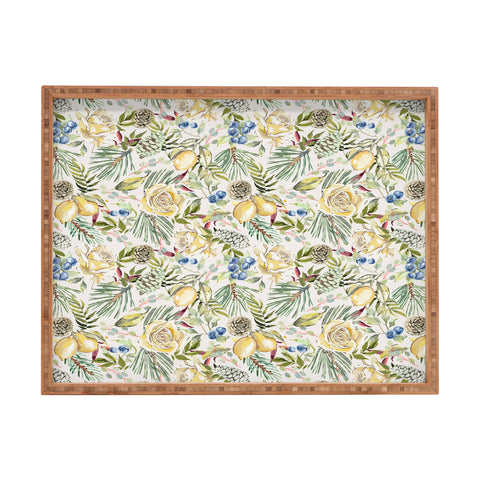 Marta Barragan Camarasa Colorful autumn fall YRL Rectangular Tray