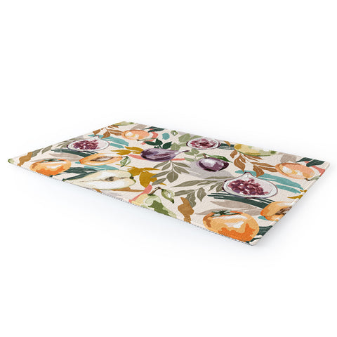 Marta Barragan Camarasa Colorful fruity feast 22 Area Rug