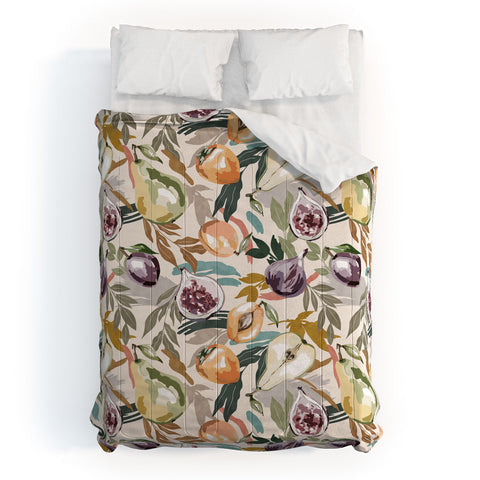 Marta Barragan Camarasa Colorful fruity feast 22 Comforter