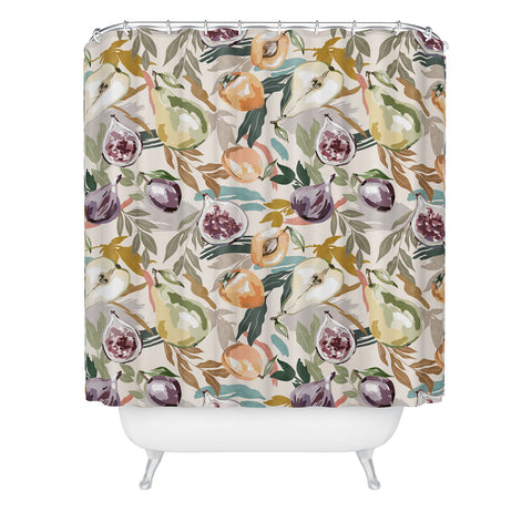 Marta Barragan Camarasa Colorful fruity feast 22 Shower Curtain