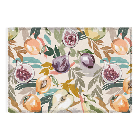 Marta Barragan Camarasa Colorful fruity feast 22 Outdoor Rug