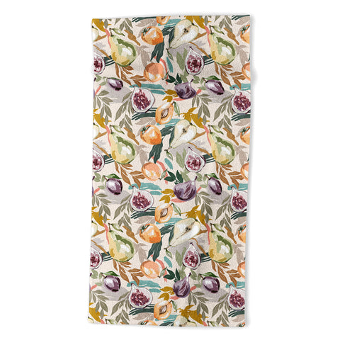 Marta Barragan Camarasa Colorful fruity feast 22 Beach Towel