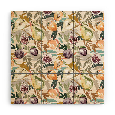 Marta Barragan Camarasa Colorful fruity feast 22 Wood Wall Mural