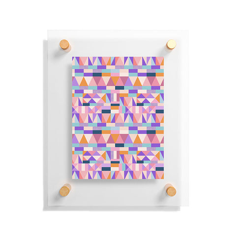 Marta Barragan Camarasa Colorful geometric shapes PT Floating Acrylic Print