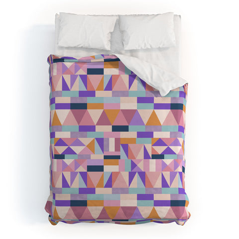 Marta Barragan Camarasa Colorful geometric shapes PT Duvet Cover