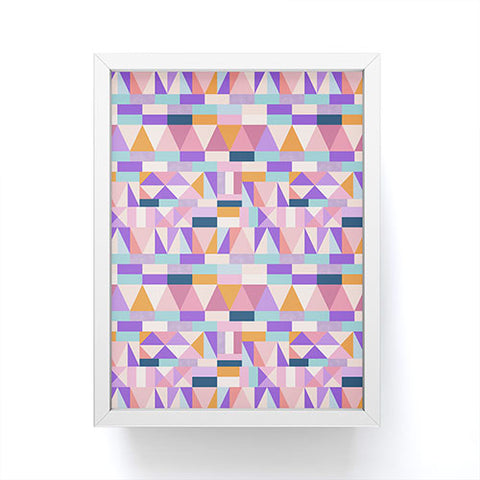 Marta Barragan Camarasa Colorful geometric shapes PT Framed Mini Art Print