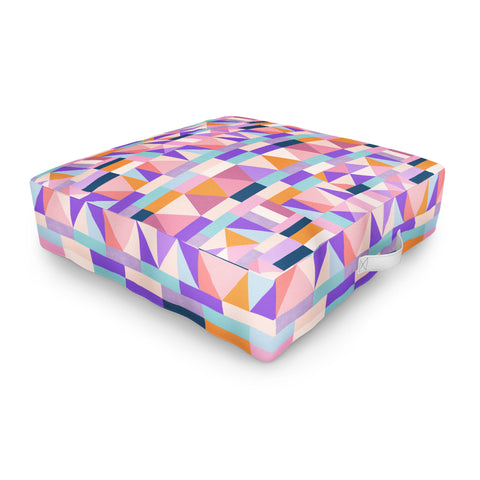 Marta Barragan Camarasa Colorful geometric shapes PT Outdoor Floor Cushion