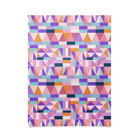 Marta Barragan Camarasa Colorful geometric shapes PT Poster