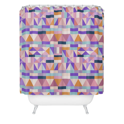 Marta Barragan Camarasa Colorful geometric shapes PT Shower Curtain