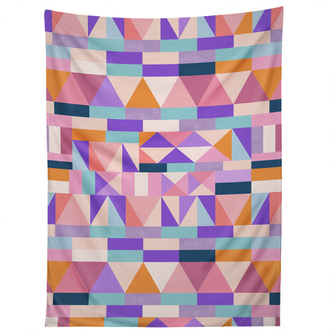 Marta Barragan Camarasa Colorful geometric shapes PT Tapestry