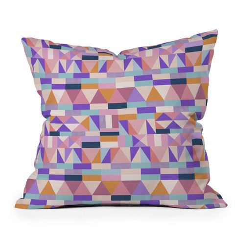 Marta Barragan Camarasa Colorful geometric shapes PT Throw Pillow