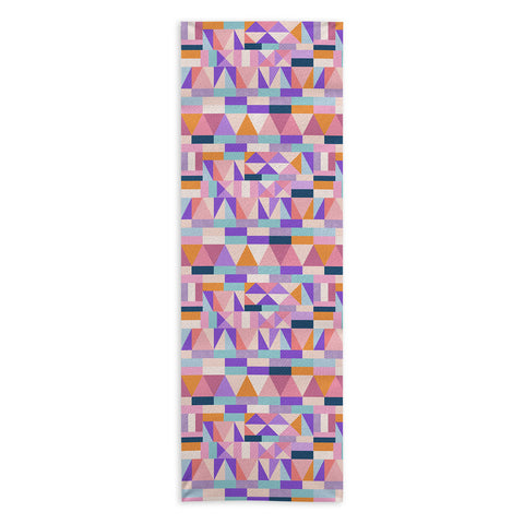 Marta Barragan Camarasa Colorful geometric shapes PT Yoga Towel