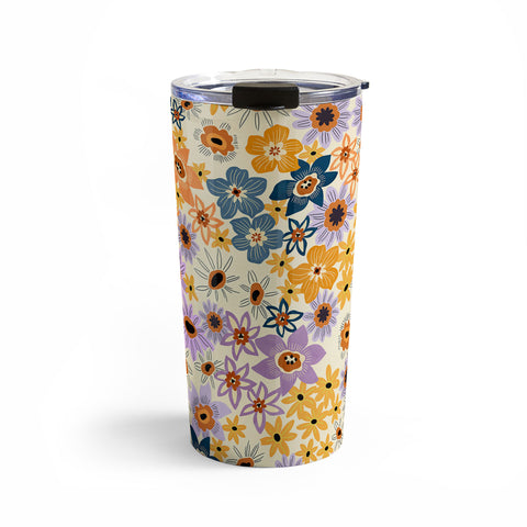 Marta Barragan Camarasa colorful lush wild garden F Travel Mug