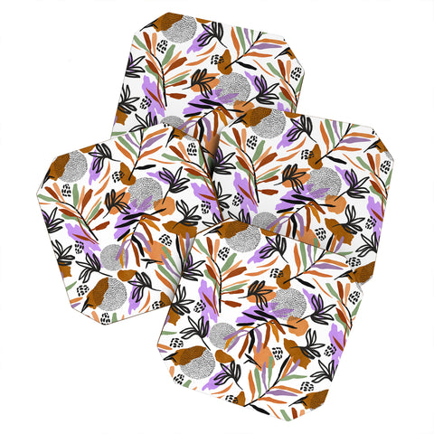 Marta Barragan Camarasa Colorful simple nature modern Coaster Set