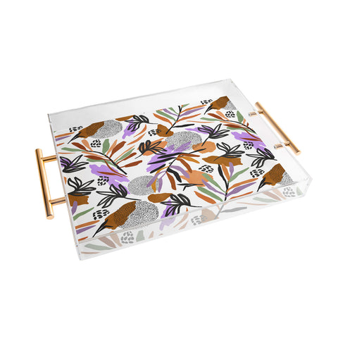 Marta Barragan Camarasa Colorful simple nature modern Acrylic Tray