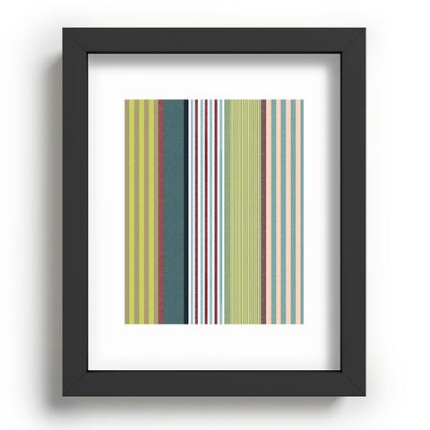 Marta Barragan Camarasa Colorful Stripe Delight Recessed Framing Rectangle